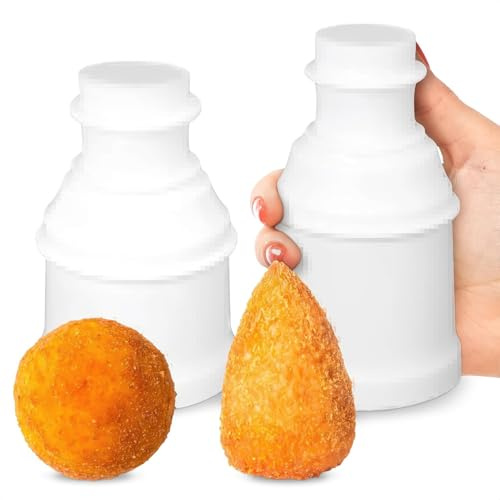 XoeLLe 2 Pièces Moule Onigiri, Polyvalent Moule Boules Riz Bricolage | Réutilisable Onigiri Maker, Moule Sushi Boules, Mould 80 à 160g Pour Boulettes de Viande Arancini Boules de Riz, Rond/Cône