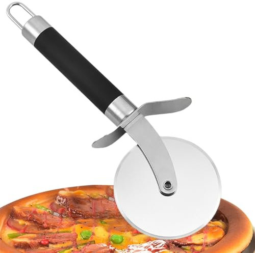 Pizzaschneider Pizzaroller Aus Edelstahl Pizzaschere Mit Rutschfestem Griff Pizza Cutter Küche Pizzaheber Für Pizza Zum Verkauf In Krusten Und Kuchen 20,5x7,5 Cm