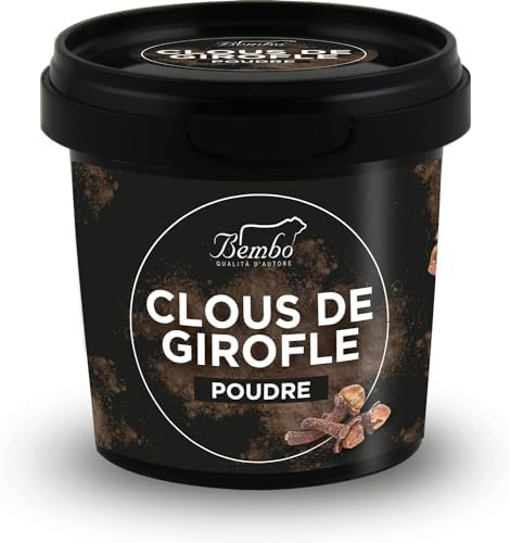 Clous de Girofle en Poudre Bembo 65 g | Épice Naturelle et Aromatique | Sans Glutamates, Agents Anti-agglomérants, Colorants | Emballage anti-lumière et anti-oxydation