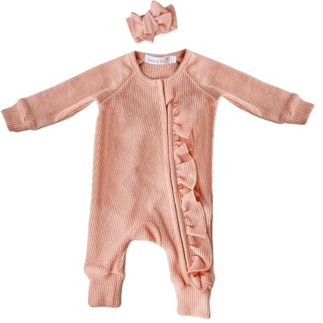 LOIJMK Baby flicka vinter långärmad baby krypande nyår kläder sparkdräkt 62 pojke