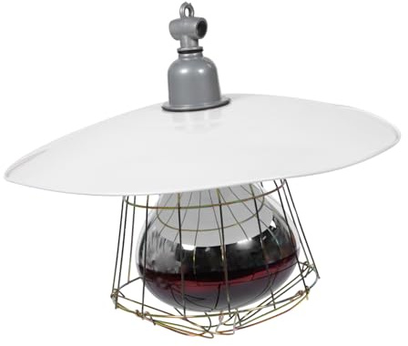 EXAOMBLE Lampada di Riscaldamento per Allevamento 1 Pezzo in Bianco | Gabbia di Maialini e Incubatore Zootecnico, Struttura in Metallo e Alluminio, Alta Sicurezza Colore Casuale