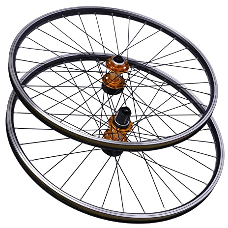 Ealtqund Laufradsatz (Vorderrad und Hinterrad) 27,5 Zoll Mountainbike Laufradsatz, Aluminiumfelge Scheibenbremse Schnellspanner Fahrrad Laufräder für MTB ATB Rennrad Felgen, 7-12-fach Kassetten