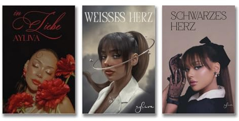 A Set Of 3 Ayliva Poster Singer Music Album Cover Poster Für Zimmer, Ästhetische Leinwand-Wandkunst, Schlafzimmer-Dekor Poster 08x12inch(20x30cm)-3pcs