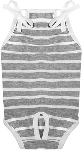 yeeplant Pantalones sanitarios ajustables de algodón para perros, ropa interior para mascotas con correas, protección reutilizable para ciclo de calor para perros pequeños y medianos