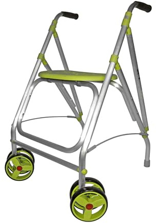 Forta ARA-D - Andador para Personas Mayores - Andador Plegable y Ligero hasta 130 kg - Altura Ajustable - Uso Interior (Pistacho)