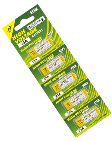 WWHJR Pack of 5pcs High Energy Density 23A 12V Alkaline Batteries for Remote Control Doorbell Enjoy Long Time Performances