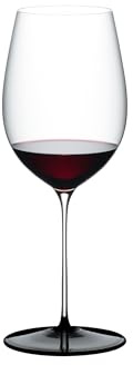 RIEDEL Fatto A Mano Black Tie Bordeaux Grand Cru - Bicchiere da vino in cristallo, realizzato a mano