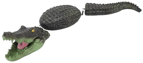 EVGATSAUTO Floating Decor, Artificial Alligator Pool Float Statue, Alligator Pool Figure for Pond and Garden
