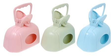 Toyvian 3 Pezzi Paletta Raccolta Feci Gatti e Cani con Manico Ergonomico Pinza Rifiuti Animali Facile da Usare per Pulizia Veloce e Multifunzionale Colori Blu Verde Rosa