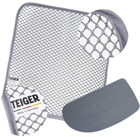 Teiger 1 x Single Reinigungstuch + Teigschaber Teigreiniger Teigentferner Netztuch für hartnäckige Verschmutzungen Teigtuch Mesh Spültuch Tuch Spüllappen