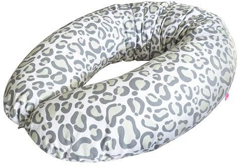 XXL - 210cm! Motherhood 2-in-1 Schwangerschaftskissen, Lagerungs- und Stillkissen XXL 210 cm – ergonomisches Seitenschläferkissen mit abnehmbarem Bezug (Leo)