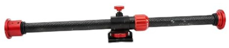 QWUUYEC Tripod Extension Arm Carbon Fiber, 360 Degree Rotating Double Lock Boom Cross Arm for Arca Quick Release Base 1 / 4in 3 / 8in Interface - Lightweight with High Load Capacity,