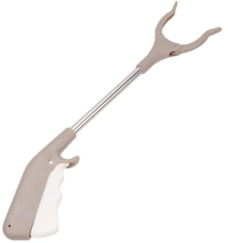 SOIMISS Pinza per la raccolta dei rifiuti lunga 40 cm in alluminio, raccoglitore di rifiuti resistente e pratico per uso esterno e interno in giardino, ufficio, parco e casa