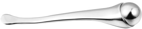 INOOMP Massaggiatore Riduce Occhiaie e Gonfiore gli Occhi in Metallo Argento Spatola per Massaggio Viso per Crema Viso e Crema Occhi