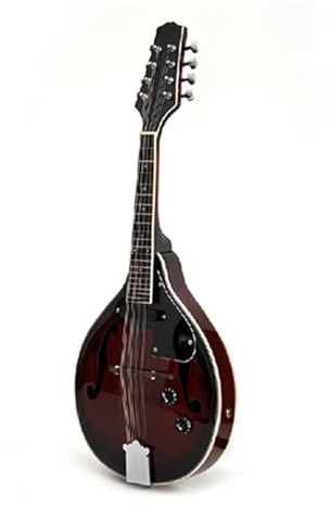 Mandolina Instrumentos Musicales Mandolina Guitarra Marrón Principiante Adulto Resistente(Electronic brown)