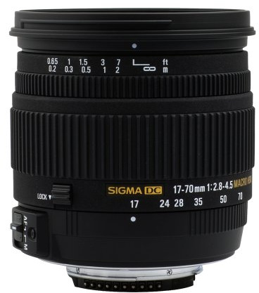 Sigma 17-70mm 2,8-4,5 MACRO DC HSM Objektiv (72mm Filtergewinde) für Nikon
