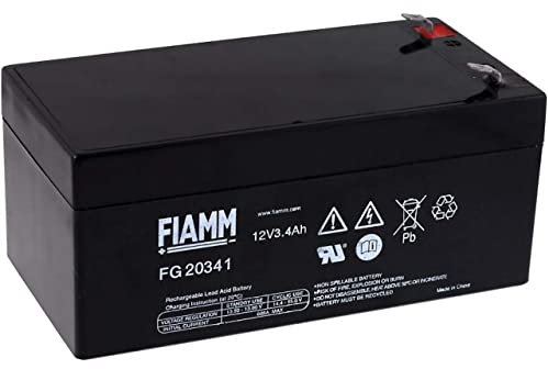 FIAMM Batteria ricaricabile al piombo FG20341, 12V, Lead-Acid