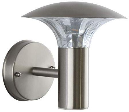 Maxkomfort LED Aussenleuchte 5 Watt Wandleuchte Wandlampe Gartenleuchte Edelstahl 451 ohne Bewegungsmelder