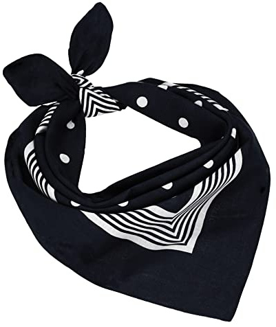 Betz Nickituch Bandana klassischem Punktemuster 55 x 55 cm in den Farben rot, marine und schwarzblau