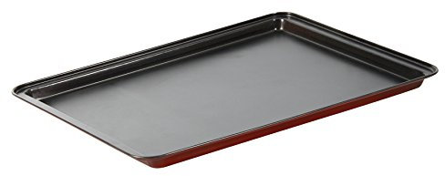 Crealys Bandeja 507722 Horno Gourmandise, Acero, Gris, 37 x 25.5 cm