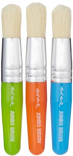 Mont Marte Jumbo-Pinsel, synthetisch, Mehrfarbig, Standard