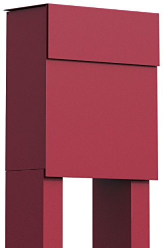 Standbriefkasten, Design Briefkasten Alto Rot - Bravios