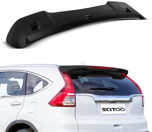 SCITOO ABS Black Rear Window Top Roof Spoiler Wing fits for 2012-2016 for Honda CR-V CRV