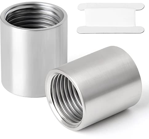 TAISHER 2PCS 304 Stainless Steel Cast Pipe Fitting, Coupling, 1/4 x 1/4 NPT Female Threaded