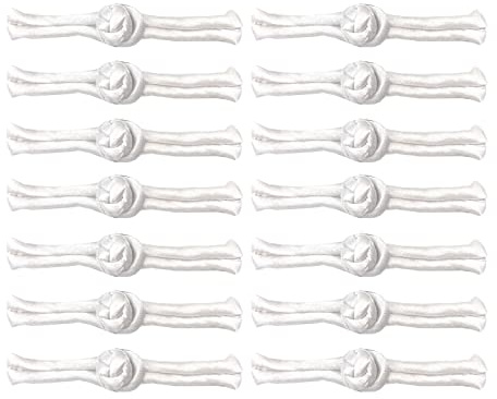 WiYould 10 Paar chinesische Knoten zum Annähen von Knöpfen, Verschlussknoten, Knöpfe für Cheongsam, Tang, Anzug, Schal, Strickjacke, Pullover, Mantel, Kostüme, Outfit zum Nähen (Weiß, 1z)
