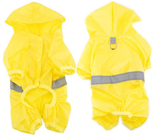 Lucky angel Haustier Hund Wasserdichter Overall Reflektierender Regenmantel Sonnencreme Hund Outdoor Kleidung Jacke für Kleine