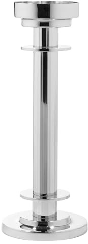 Fink runder Kerzenleuchter 29 cm für Stumpenkerzen Kerzenhalter aus Edelstahl