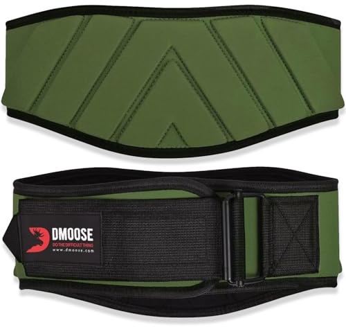 DMoose Gewichthebergürtel - Lifting Belt mit Self-Lock System - Gewichthebergürtel Herren & Damen - Fitness Gürtel Gewichtheben Bodybuilding Krafttraining Crossfit
