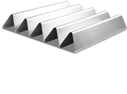 GIRXZYBX 7636 38,9CM Edelstahl flavorizer Bars für Weber Spirit I & II 300 e310 e320 S310 S320, Brennerabdeckung für e320 Classic zubehör, ersatzteile Flammenverteiler Hitzeschild aromaschienen