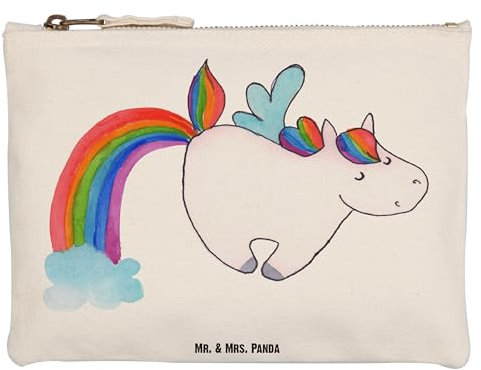 Mr. & Mrs. Panda Federmappe Einhorn Fliegendes Pferd Grösse XL Große - Geschenk, Regenbogen, Spielen, Pencil case, Glitzer, Kulturtasche, Kosmetiktasche, Kulturbeutel, Unicorn, Realität, Mäppchen