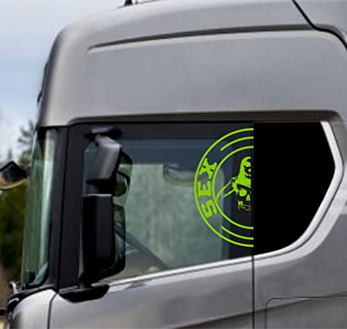 DualColorStampe Aufkleber kompatibel mit Scania LKW Motiv Greif Zubehör LKW Aufkleber COD.D0170 (Fluoreszierend)