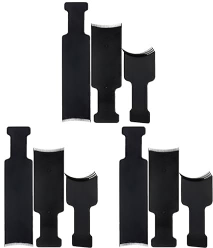 POPETPOP 9pcs Professional Hair Coloring Comb Hair Brush Board Highlighter Comb Dyeing Tool Kit for Barbershop Home Use