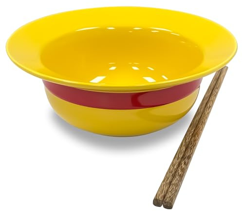 YDSTNiu One Straw Hat Bowl Set - Anime Ramen Bowl with Chopsticks, Merchandise Gift