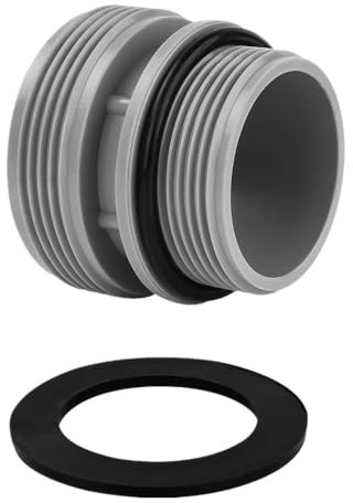 Nexoria Pool Schlauchverbinder 38mm, Grau, Kunststoff, 10cm, 1 Stk