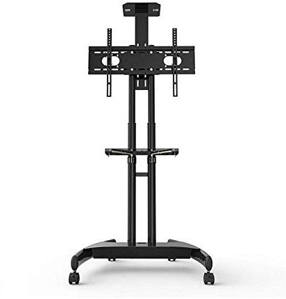 Soporte Universal para TV, Carro con Carro para Soporte para TV móvil, Soporte de Piso para TV móvil con Estante Ajustable y Soporte para Soportes para TV 4K de 32 a 60 Pulgadas