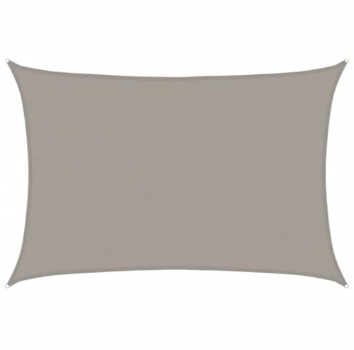 vidaXL Toldo de Vela Rectangular HDPE Gris Claro 160 g/m² 5x7 m