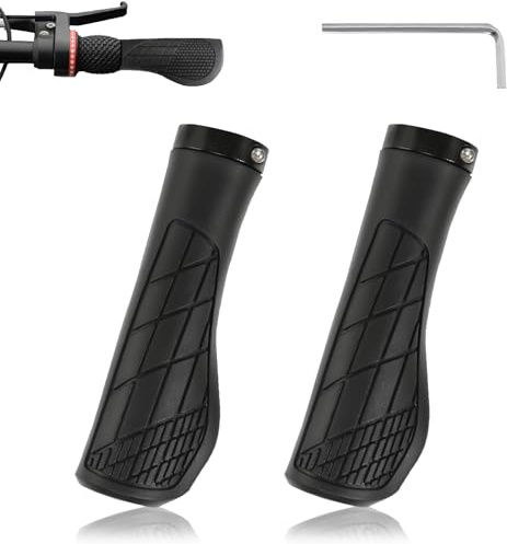 Poignée VTT,Poignées de Vélo Ergonomiques,Poignées pour vélo,Guidon VTT Antidérapant et imperméable,pour 22 mm pour VTT/BMX/Montagne/Descente/Pliable/Urbain vélo