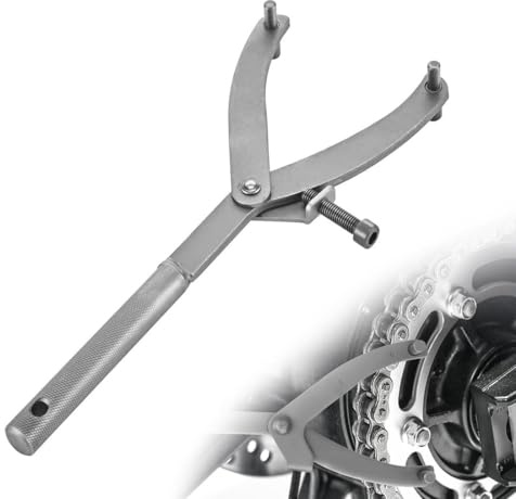 Ohh-nanjoo Chiave Frizione per Volano, Chiave Blocca Volano, Moto Volano Variatore Rimozione, Strumento Chiave per Volano, Chiave Frizione Regolabile Tipo Y, per Moto Volano Variatore Rimozione