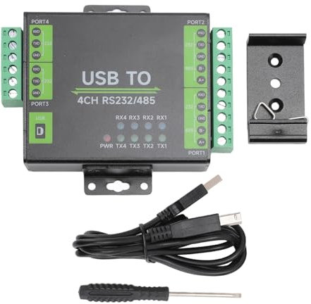 Adaptador Convertidor USB a RS485 422,Adaptador Aislado Industrial de Alto Rendimiento,TV Integrados USB a 4 Canales para Convertidor RS232 485,para 11 10 8.1 8 7
