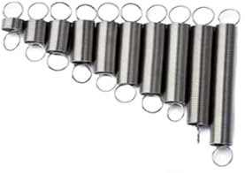 10 Stück Zugfeder 0,4 mm Edelstahl Zugfeder mit Haken Außendurchmesser 3 mm-6 mm Länge 15 mm bis 50 mm(15mm,4mm 0.4mm)