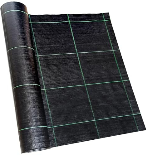 Vanver 3ft x100ft Landscape Fabric -Heavy Duty Weed Barrier Fabric for Landscaping, Weed Blocker Cloth,Geotextile Fabric for Garden, Driveway & Ground Cover, Garden Weed Mats,Grid Design