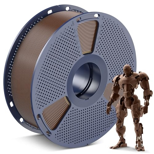SUNLU PLA Filament 1.75mm, 3D Drucker Filament PLA 1.75mm +/- 0,02mm, Einfach zu Verwenden, Anfängerfreundlich, Passend Für Sie Meisten FDM 3D Drucker, 1KG Spule. (Kaffeebraun)