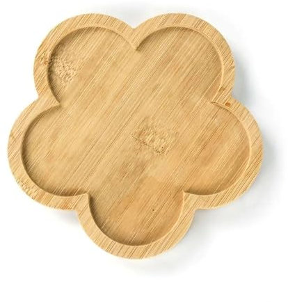 Vassoio porta piante in legno da 3 pezzi, vassoio porta piante grasse, vassoio porta piante grasse in legno multifunzionale, porta bonsai, accessori da giardino for interni, vassoio sottovaso, facile