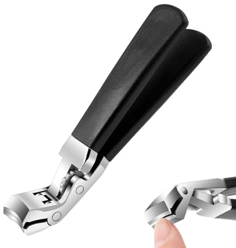 Cortauñas Tijeras Recortadoras De Manicura De Acero Inoxidable | Cortauñas Para Uñas De Los Pies Curvados De Ancha para Hombres y Mujeres con Uñas Gruesas Encarnadas y Cuidado de