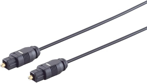 1aTTack.de 1x Fibre Optic Cable 2.2 mm Toslink Male 3.0 m Gold-Plated