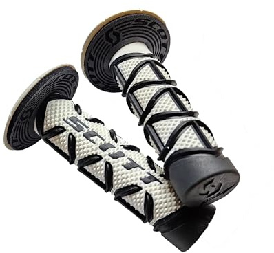 Scott Sports 219626-1007 Black/White Diamond Motorcycle Grips